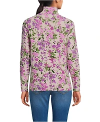 Lands' End Women's Petite Anyweather Fleece Quarter Zip Pullover