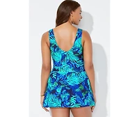Swimsuits for All Women's V-Neck Swimdress