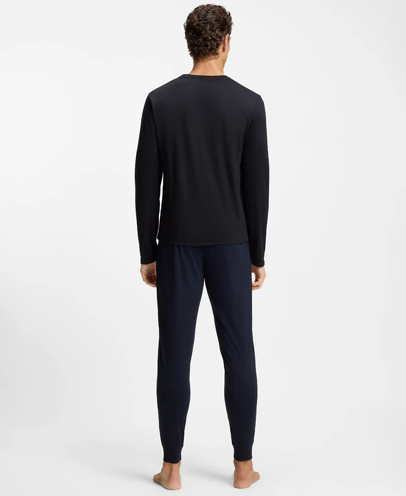 Boss Men's 2-Piece Long-Sleeve Top and Pants Pajama Set