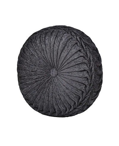 J Queen New York Sofia Tufted Round Decorative Pillow, 15" x 15"