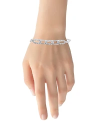Macy's Diamond Oblong Link Bracelet (1/6 ct. t.w.) in Sterling Silver