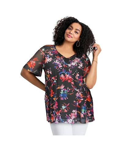 Avenue Women's Mesh Swing Tunic