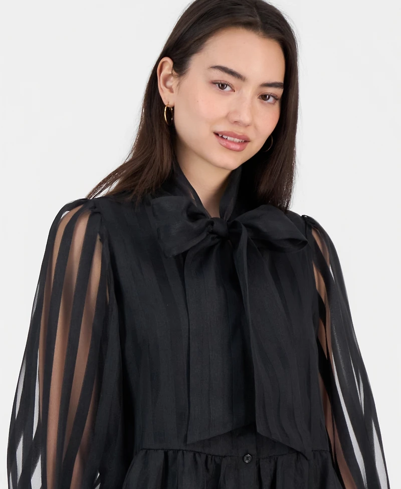 Robbie Bee Women's Tiered Shirtdess