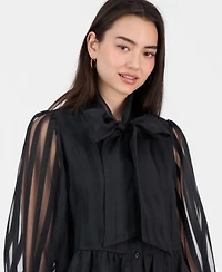 Robbie Bee Women's Tiered Shirtdess