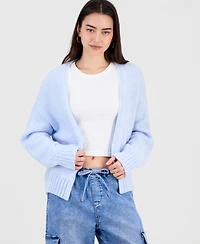 Hippie Rose Juniors' Open-Front Cozy Cardigan