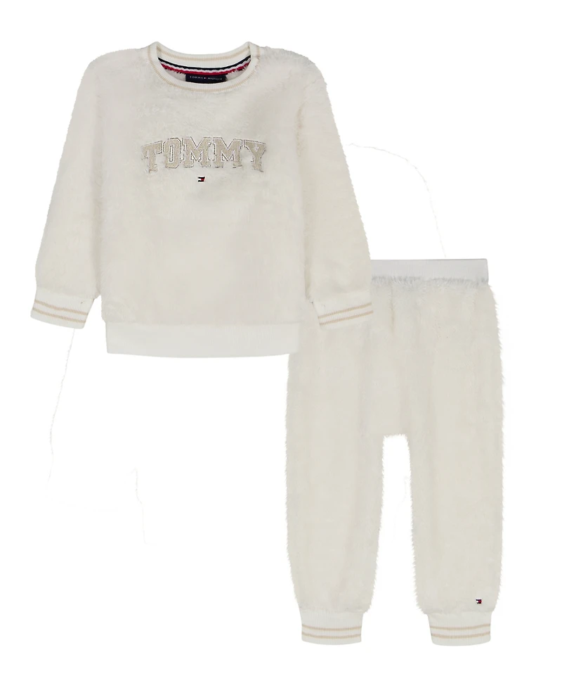 Tommy Hilfiger Baby Boys 2-Piece Crewneck Top and Joggers Set