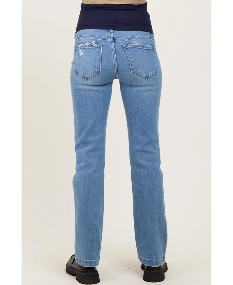 Pinkblush Maternity Medium Mid Rise Straight Jeans