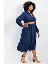 Avenue Women's Averie Shirtdress With Belt