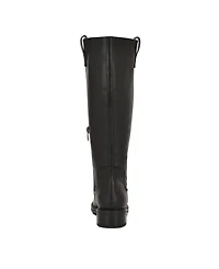 Nine West Women's Leigha Tall Wide Calf Block Heel Riding Boots