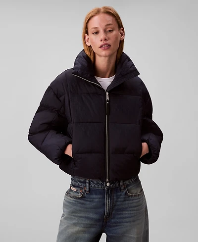 Calvin Klein Jeans Women's Monogram Puffer Long-Sleeve Jacket