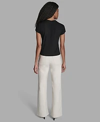 Bcbg Women's Short-Sleeve Embellished T-Shirt