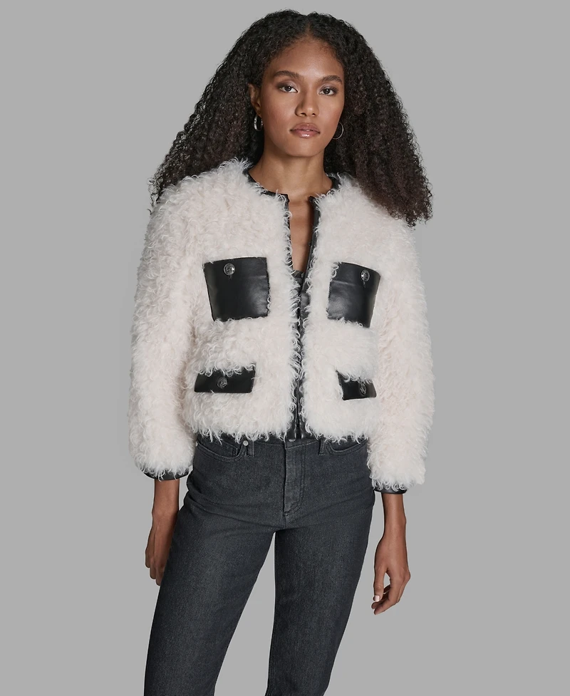 Bcbg Women's Cropped 3/4-Sleeve Jacket