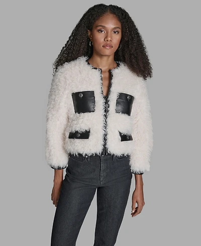 Bcbg Women's Cropped 3/4-Sleeve Jacket