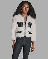 Bcbg Women's Cropped 3/4-Sleeve Jacket