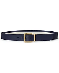 Lauren Ralph Women's Two-Tone Reversible Crosshatch Belt