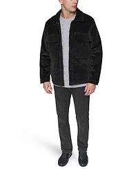 Karl Lagerfeld Paris Men's Corduroy Collared Shirt Jacket