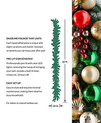 Balsam Hill 120" Merry and Bright Christmas Garland