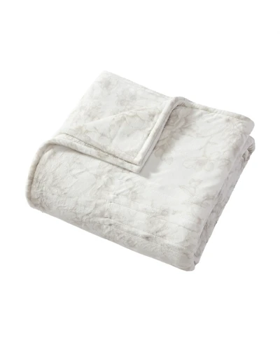 Laura Ashley Wistful Blooms Printed Plush Heated Blanket, Full