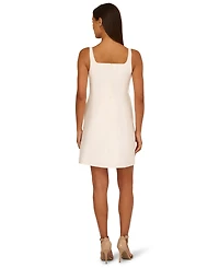 Adrianna Papell Women's Sleeveless Beaded Petal Dress