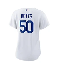 Nike Women's Mookie Betts White Los Angeles Dodgers 2025 World Series Home Replica Player Jersey