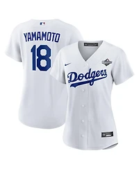 Nike Women's Yoshinobu Yamamoto White Los Angeles Dodgers 2025 World Series Home Replica Player Jersey