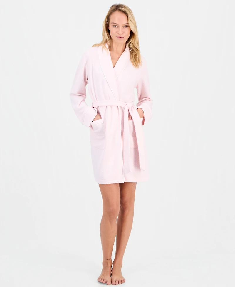 Charter Club Women's Solid Quilted Belted Robe, Macy's Exclusive