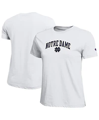 Champion Women's White Notre Dame Fighting Irish Arched Over Logo T-Shirt