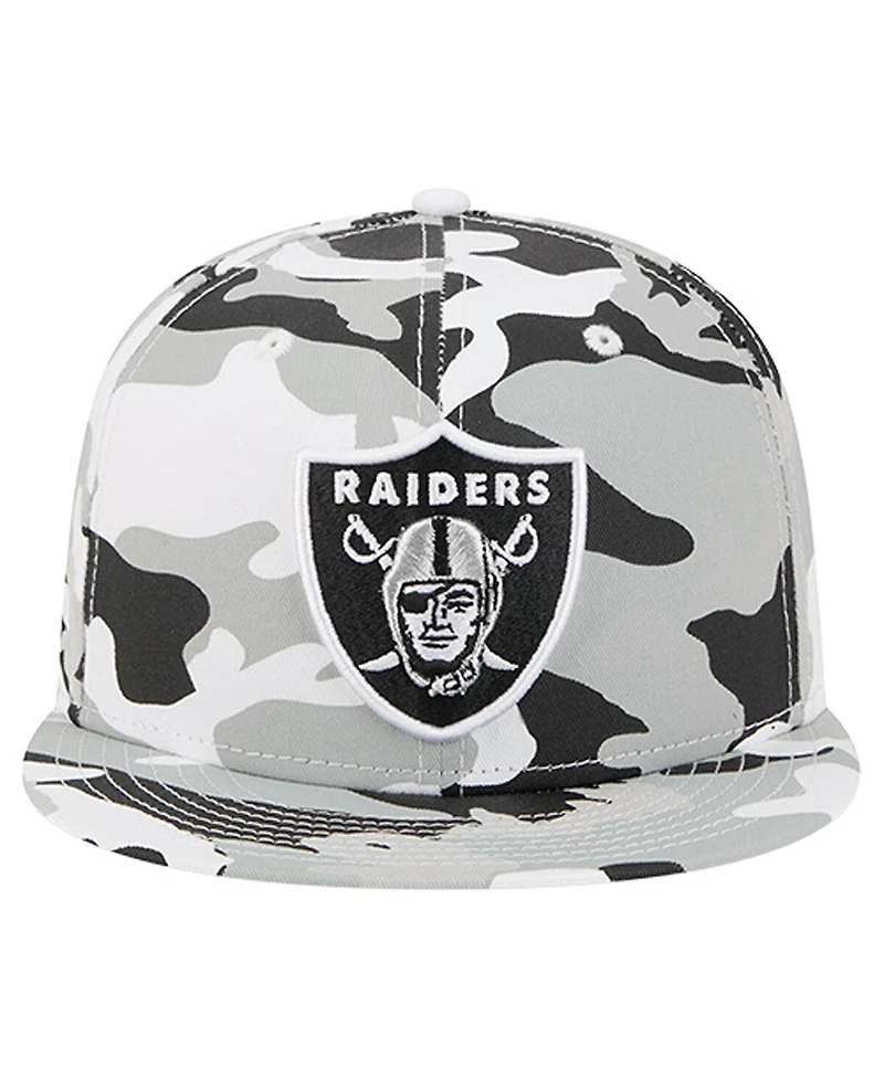 New Era Men's Silver/Black Las Vegas Raiders 59FIFTY Fitted Hat