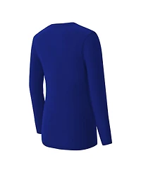 Concepts Sport Women's 2-Piece Royal Buffalo Bills Chestnut Long Sleeve T-Shirt and Pants Sleep Set