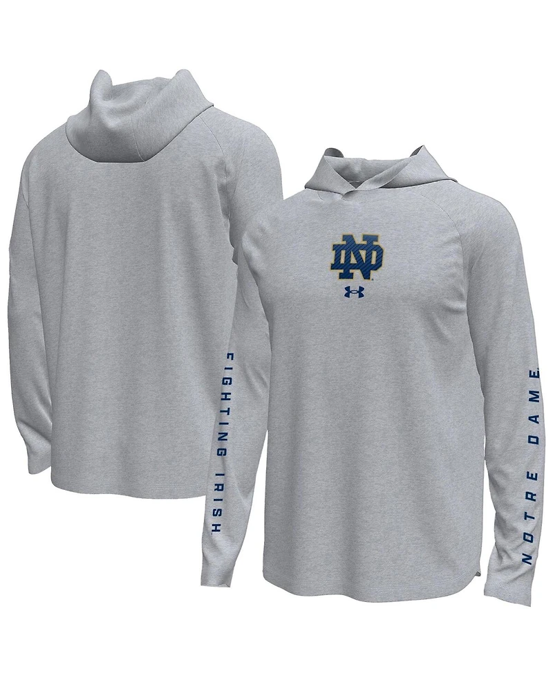 Under Armour Men's Notre Dame Fighting Irish Tech Stretch Long-Sleeve Hooded T-Shirt