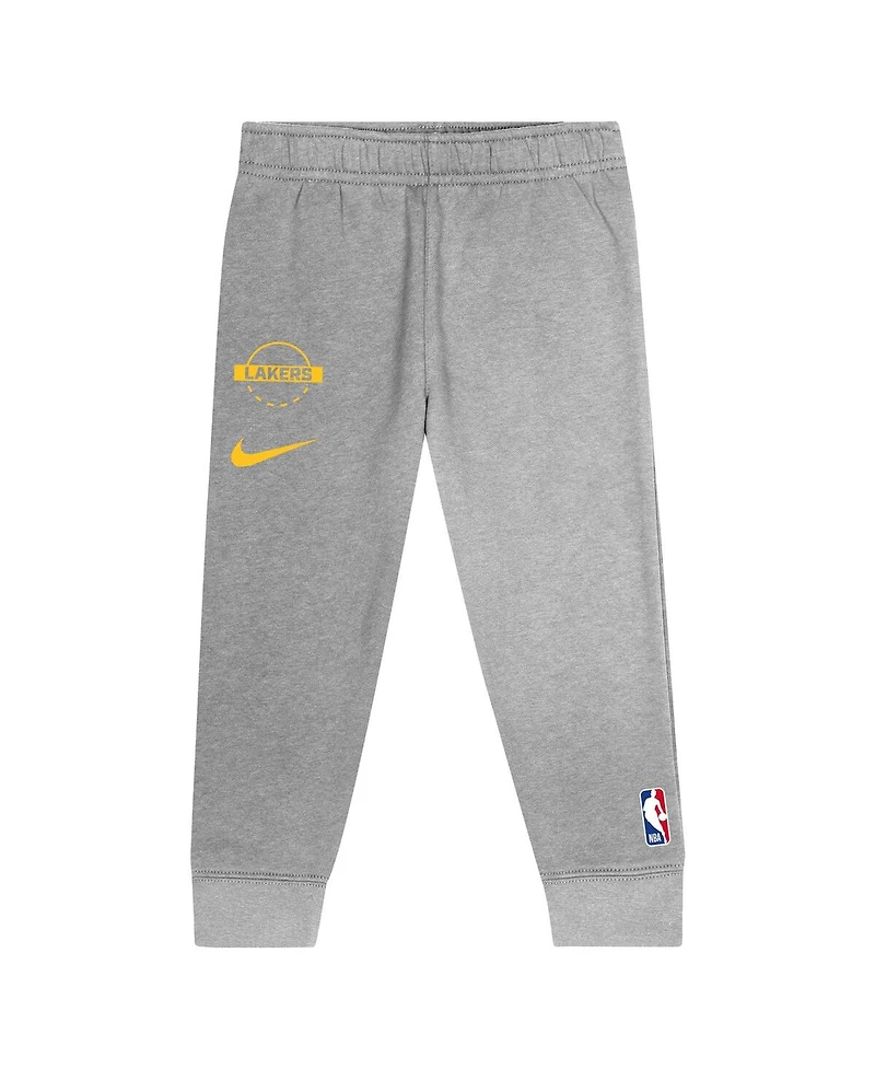 Nike Toddler 2-Piece Purple Los Angeles Lakers Team Logo Club Fleece Hoodie and Sweatpants Set