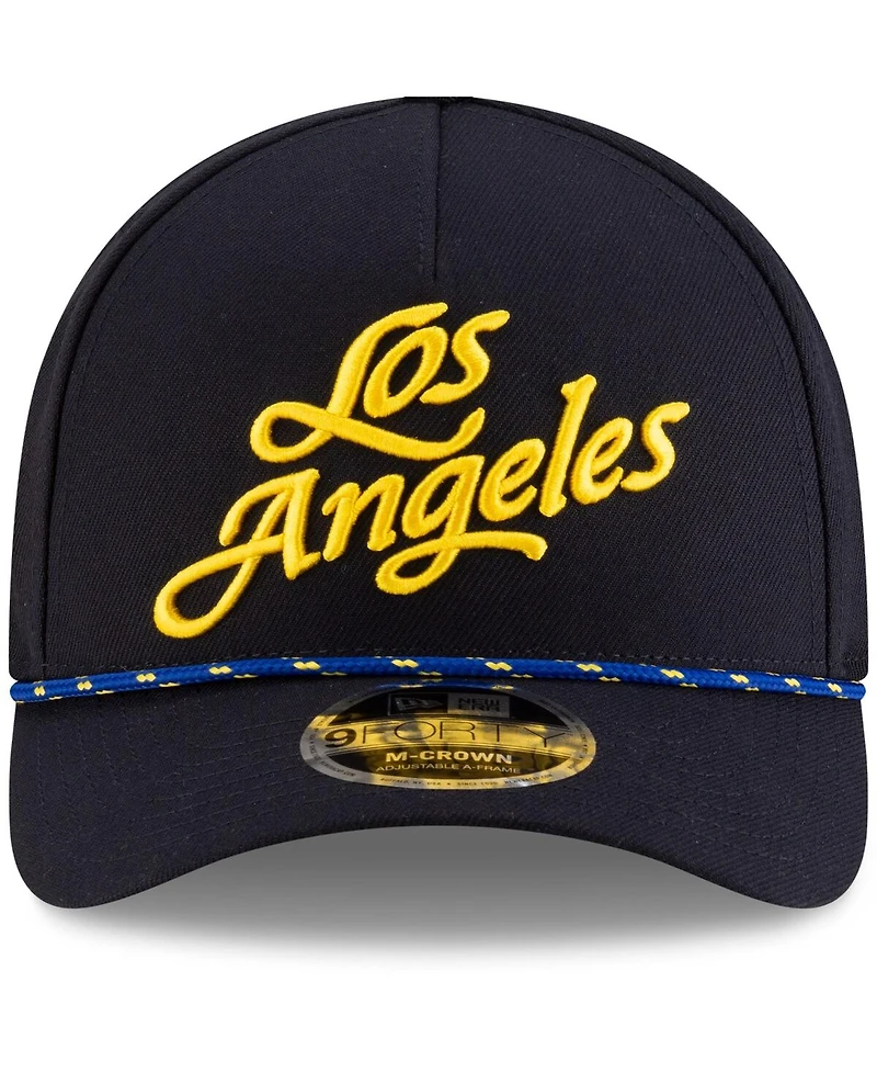 New Era Men's Midnight Blue Los Angeles Rams 2025 Rivalries Collection Sideline A-Frame 9FORTY Adjustable Hat