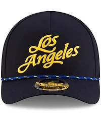 New Era Men's Midnight Blue Los Angeles Rams 2025 Rivalries Collection Sideline A-Frame 9FORTY Adjustable Hat