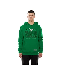 New Era Men's Green Philadelphia Eagles Combine Authentic Local State Throwback Hoodie