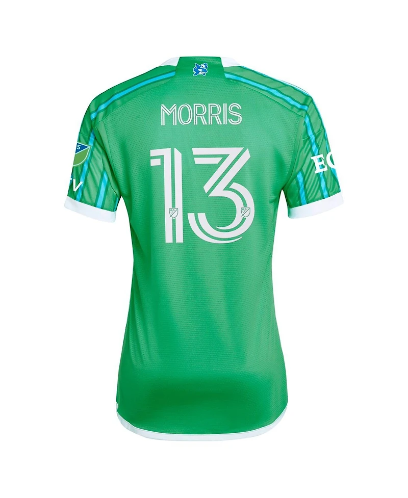 Adidas Men's Jordan Morris Green Seattle Sounders Fc 2024 The Anniversary Kit Authentic Player Jersey