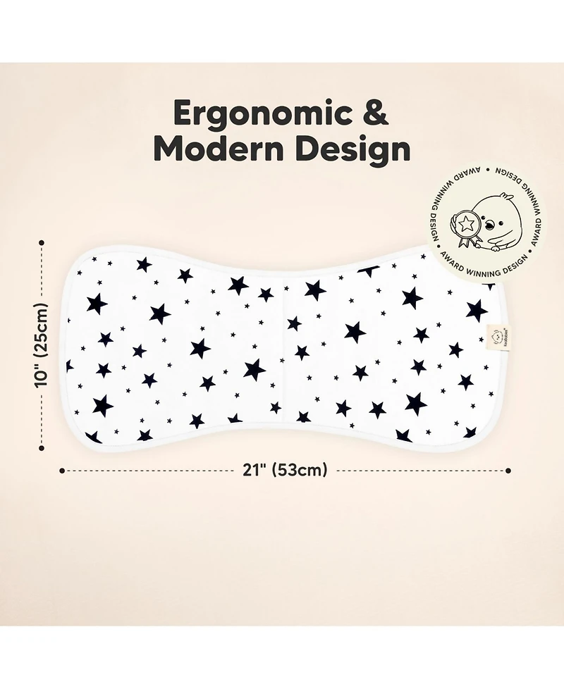 5pk Urban Baby Burp Cloths, Organic Burping Cloth for Babies, Rags Girls, Boys