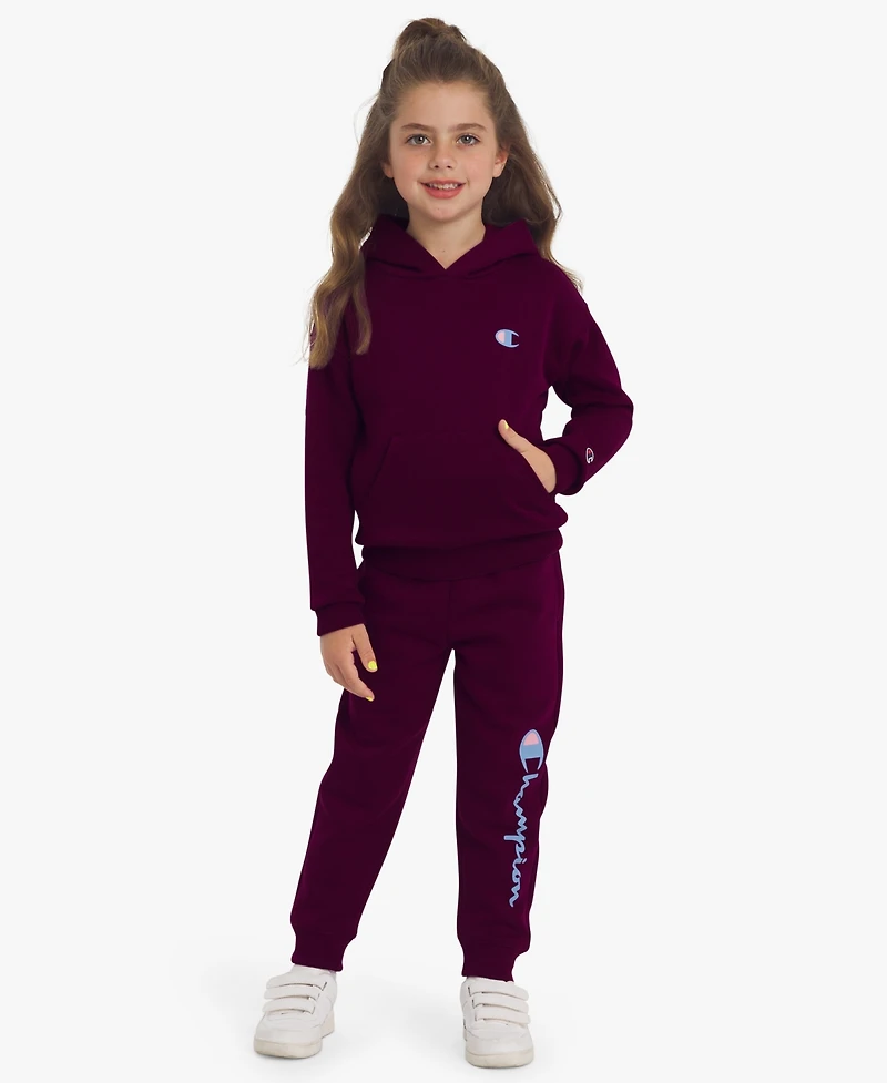 Champion Girls 2-6 Hoodie and Joggers, 2 Piece Set