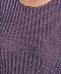 Calvin Klein Plus Cap Sleeve Textured Knit Top