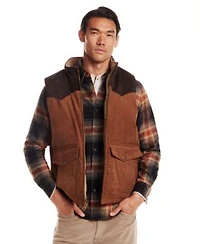 Weatherproof Vintage Mens Western Cord Suede Vest Flannel Shirt Superfine Corduroy Pants