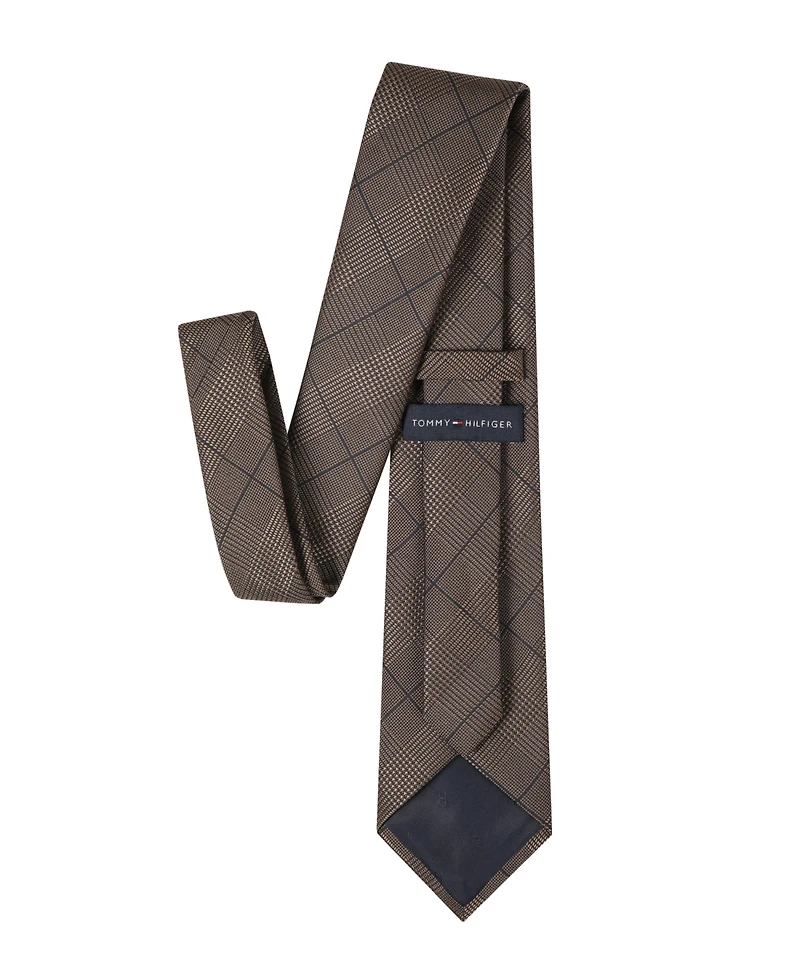 Tommy Hilfiger Men's Harvey Glen Plaid Striped Tie