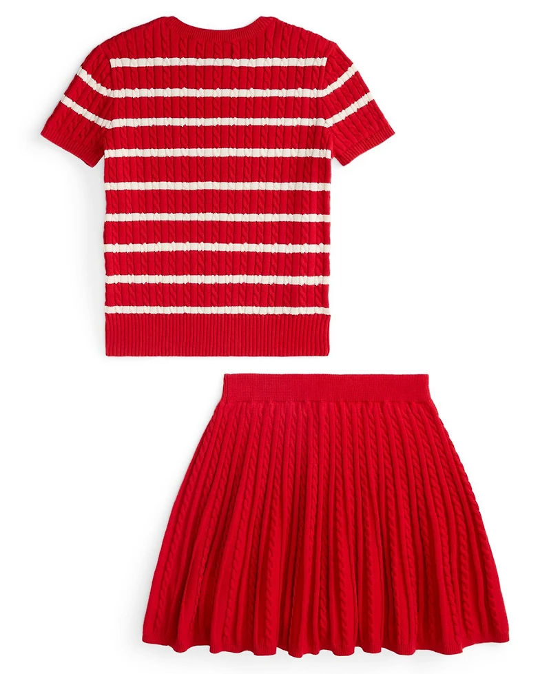 Polo Ralph Lauren Girls 7-16 2-Piece Lunar New Year Sweater and Skirt Set