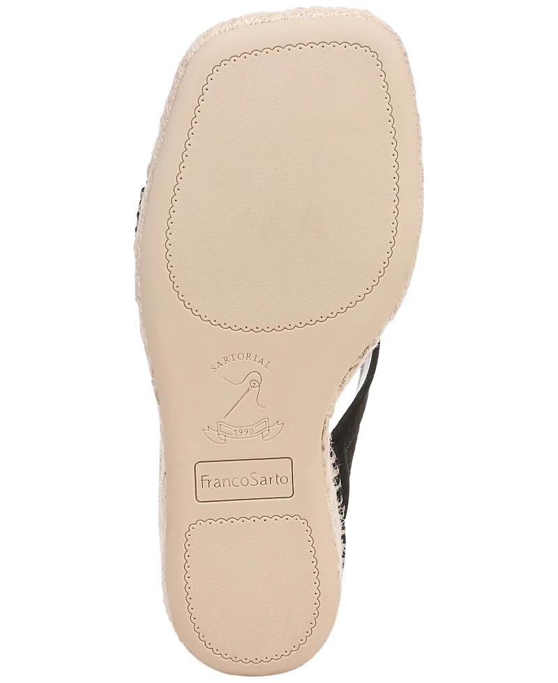 Franco Sarto Women's Farren Square Toe Espadrille Sandals