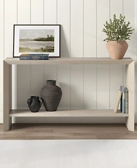 Hudson & Canal Osman 55" Wood Wide Rectangular Console Table