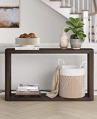 Hudson & Canal Stellan 52" Wood Wide Rectangular Console Table