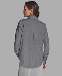 Bcbg Women's Button-Down Long-Sleeve Top