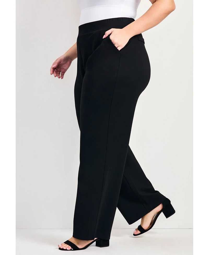 Avenue Women's Zoe Ponte Straight Leg Pant
