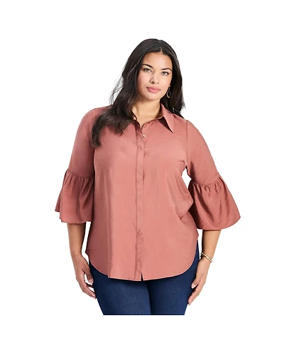 Avenue Women's Sonia Bell Sleeve Shirt
