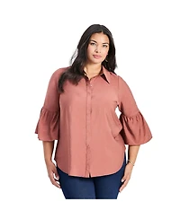 Avenue Women's Sonia Bell Sleeve Shirt