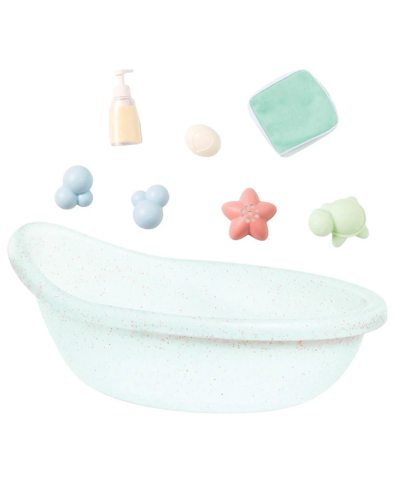 Battat Baby Doll Bathtub Set - 8 Pieces