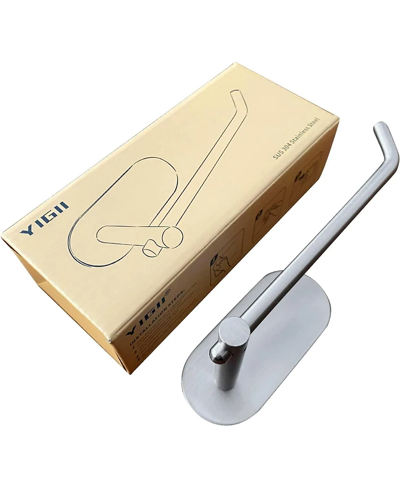 Adhesive Toilet Paper Holder - MST001 Self Adhesive Toilet Roll Holder for Bathroom Kitchen Stick on Wall Stainless Steel Brushed